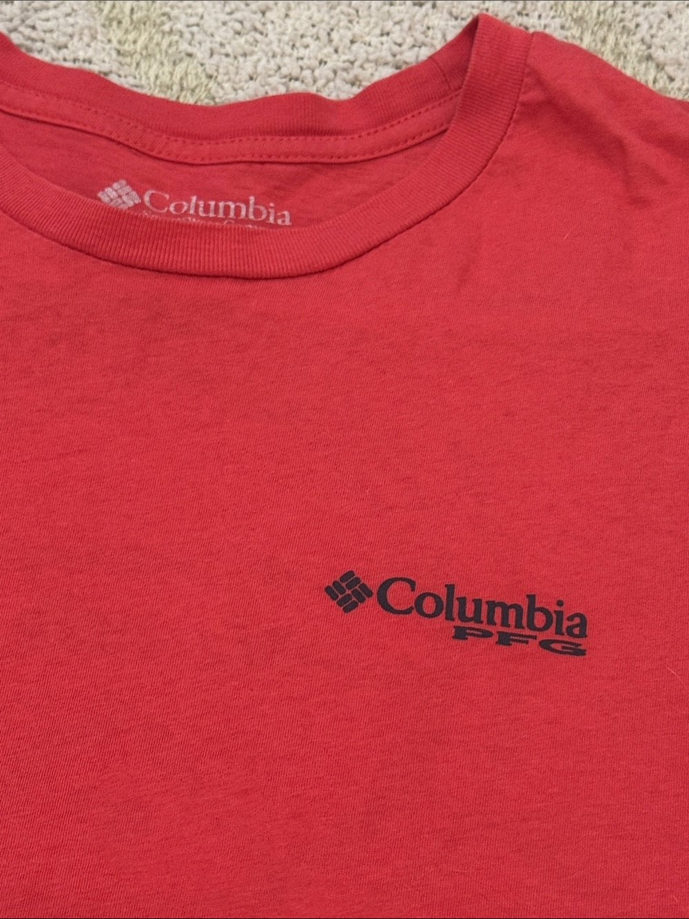 Columbia PFG Performance Fishing Gear Red Graphic T-Shirt Men’s Large - Picture 2 of 3